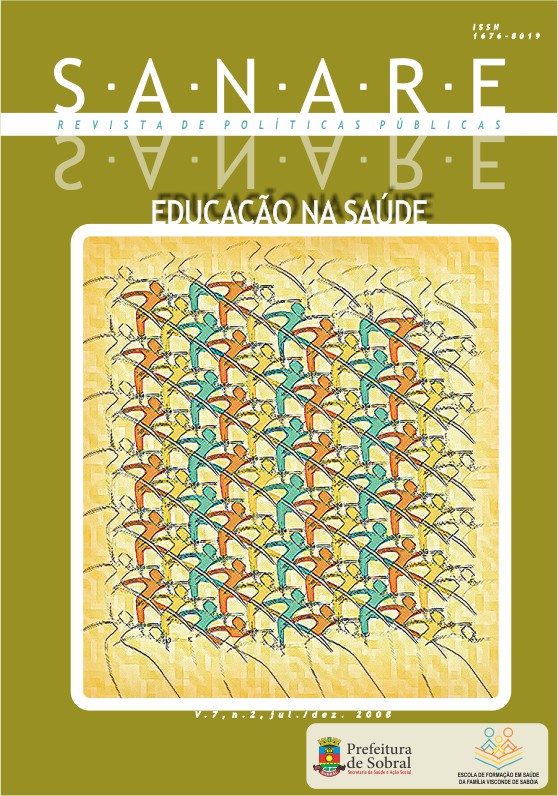					Visualizar v. 7 n. 2 (2008): SANARE - Educação na Saúde
				
